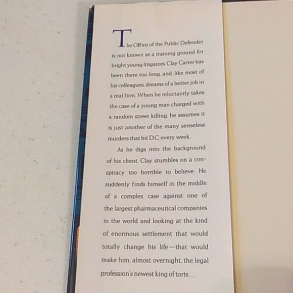 John Grisham (The King Of Torts) novel Hardcover - Picture 3 of 4